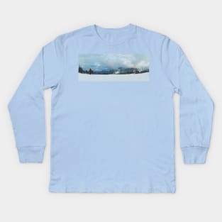 above the clouds Kids Long Sleeve T-Shirt